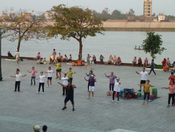 Gymnastik in Phnom Penh