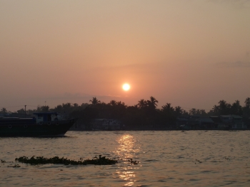 Sonnenaufgang Mekong